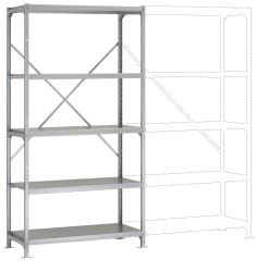 Manuflex RB2109 Moduł rozszerzający do regału 100 kg (S x W x G) 970 x 2000 x 300 mm stal cynkowany ocynkowany Podłoga m