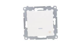 Simon 54 Łącznik Krzyżowy Z Podświetleniem, Szybkozłącza, Biały Dw7l.01/11