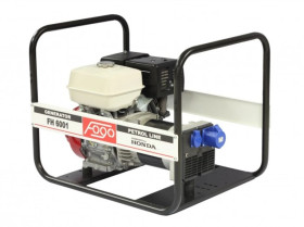 Agregat prądotwórczy 1-fazowy synchron 5,6kW 24,3A IP23 Honda GX390 FH 6001