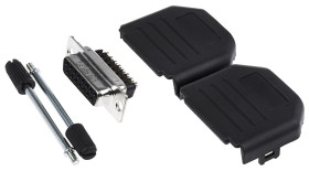 Złącze D-Sub 15-pinowe Żeński Proste Montaż na kablu Złoto