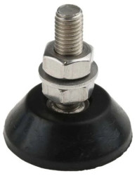 Mocowanie antywibracyjne, M10, Ø 46mm, H 15mm, 25-200, materiał: Guma naturalna 55 Shore A, RS PRO