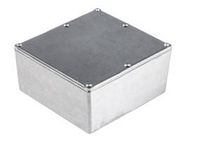 Obudowa Aluminium odlewane szerokość zew. 190,1mm długość zew. 190,1 mm wys. zew. 66,5mm RS PRO IP54 Srebrny