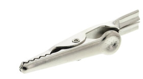 Zacisk krokodylkowy 10A Nie 7.9mm Srebrny RS PRO