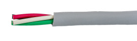 Control Cable liczba żył 4 0,15 mm² Nieekranowany Alpha Wire średnica zew 2.95mm Szary