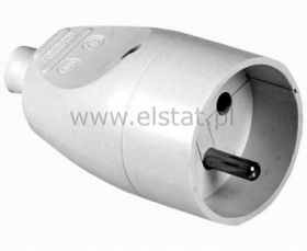 GN wtyczkowe sieciowe białe okr. ( z uziem ) G2