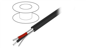 2461C-Bk005 Przewód Na Rolce 30,5M Ekranowany Alpha Essential 2X22awg Folia...