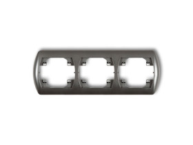 TREND Ramka pozioma 3 potrójna grafitowy 11RH-3 KARLIK