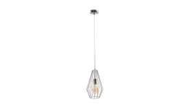 Lampa Wisząca Loftowa 1Xe27 Lex Silver