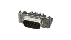 09651626812 D-Sub Pin: 9 Gniazdo Męskie Kątowe 90 Tht Unc 4-40