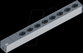 800.1259 Power strip, 8 x Type J - SEV 1011 Type 13, black