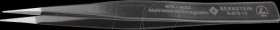5-878-13 Universal tweezers, straight, pointed, serrated, 130 mm, ESD