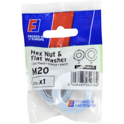 ForgeFix FPKNW20 Nut &amp; Washer M20 ForgePack 1
