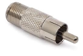 Adapter, przejściówka gniazdo F / wtyk RCA