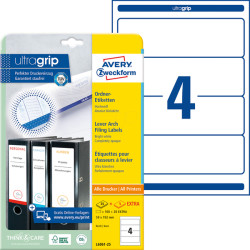 L6061-25 Folder labels, 59 x 192 mm, 210 pieces, white