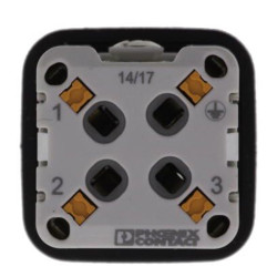 Wkładka złącza dużej mocy 3-pinowe Phoenix Contact 10A 3P + E Męski Wciskane