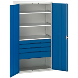 Bott 16926576.11 Verso Kitted Cupboard, 3 Shelf &amp; 4 Drawer