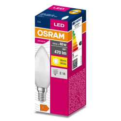 Żarówka LED VALUE CLASSIC B 40 E14 4,9W 470lm 3000K 830 FR non-dim 4058075628038