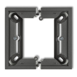 DECO Puszka natynkowa pojedyncza, składana DECO grafitowy 11DPU-1