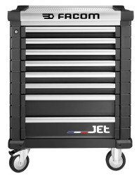 Szafka na rolkach, na kółkach, 8-szufladowa, 569 x 421 x 60mm, materiał: Stal, Facom