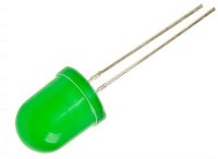 LED8G-SJ5 Dioda LED 8 mm zielona 5cd, dyfuzyjna, 3V