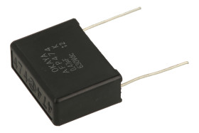 Kondensator; polipropylenowy; MKP; 470nF; 630V DC/250V AC; AFP; AFP630V474K; 10%; 9,5x19x25,5mm; 22,5mm; luzem; -55...+100°C; Ok