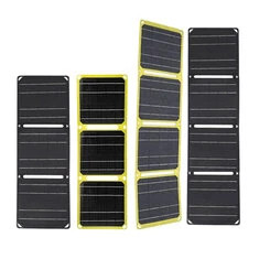 Zewnętrzny potężny elastyczny panel słoneczny 5V 28W przenośna bateria ładowanie telefonu komórkowego PD 9V 12V dla USB-A+USB-C