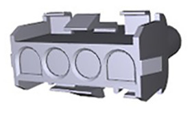 Obudowa złącza 4-pinowe -rzędowe raster: 6.35mm TE Connectivity Żeński Universal MATE-N-LOK Universal MATE-N-LOK, wtyk