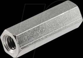 D3X15I5MT Spacer bolt brass M3 l. 15mm inner / inner 1000pcs