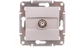 Asfora Gniazdo Sat Końcowe Bez Ramki Aluminium Eph3700161