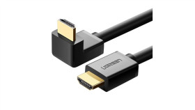 Ugreen Kątowy Kabel Hdmi (90) 4K 1M Czarny (Hd103)