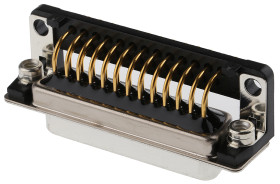 Złącze D-Sub 25-pinowe Żeński Kąt prosty Przepust raster 2.76mm
