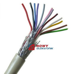 Przewód LIYCY 12x0,14 jasny LIYCY-P 6*2*0.14 ekranowany