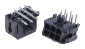 Wtyk PCB 6-pinowe raster: 3.0mm 2-rzędowe Molex Przewlekany 5.0A 250.0 V.