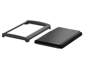 Bopla BOV 2114_ FO 9005 D 9005 (48316455) - czarna pokrywa BoVersa z otwartym czarnym design coverem (210 x 140 x 24 mm)