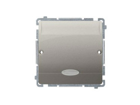 SIMON BASIC Wyłącznik hotelowy pojedynczy z podświetleniem LED Imax0 (2) A satynowy BMWH1.02/29 KONTAKT SIMON