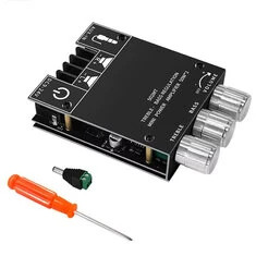 Płyta wzmacniacza ZK-502MT bluetooth 5.0 2x50W Wysokiej Mocy Stereo Moduł Audio Kontrola Basu i Sopranów Podwójny Kanał Wejście