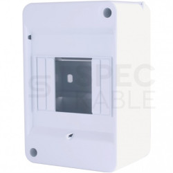 Rozdzielnica natynkowa S-4 (N+PE) 1x4 moduły IP40 93x140x67,5mm INCOBEX