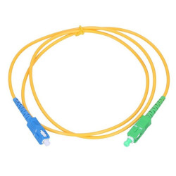 Patchcord światłowód 9/125 15m SC/APC-SC/UPC zielony/niebieski