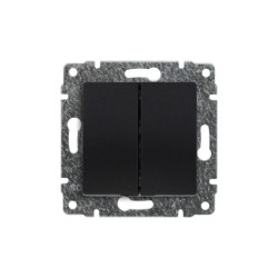 VENA Łącznik podwójny dwuobwodowy z klawiszem bez ramki 16AX 250V 516122