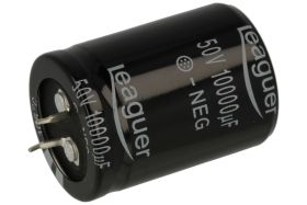 Kondensator; elektrolityczny; SNAP-IN; 10000uF; 50V; LHS; LHS1H103M3040; 20%; fi 30x40mm; 10mm; przewlekany (THT); luzem; -40...