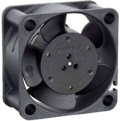 DC axial fan, 12 V, 40 x 40 x 20 mm, 13.5 m³/h, 29 dB, sintec slide bearing, ebm-papst 412 H