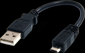 UUSBHAUB6IN USB 2.0 cable M/M, A to micro B , 0,15 m