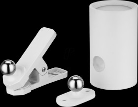 2014100300 LED clip light, battery-operated, 180 lm, with switch, white