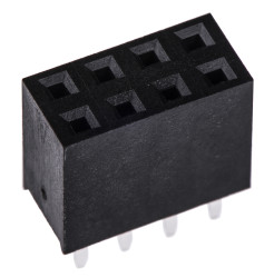 Gniazdo PCB 8 -pinowe 2 -rzędowe raster: 2.54mm Listwa z gniazdami Proste Przewlekany
