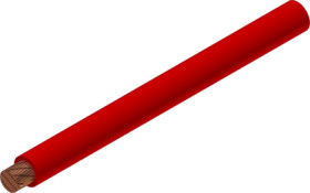 PVC-switching strand, highly flexible, Cableline, 16 mm², 4116 x 0.07 mm, red, outer Ø 8.5 mm, 60.7018-10022