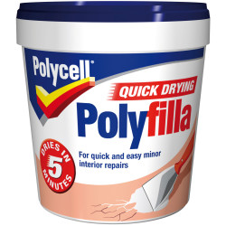 Polycell 5092999 Multipurpose Quick Drying Polyfilla Tub 1kg