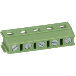 TruConnect 212964 7.5mm Standard Profile 90 Degree 5 Way Terminal Block