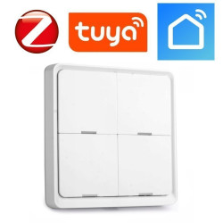 Pilot 4-kanałowy ZigBee TUYA Biały