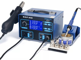 Stacja lutownicza WEP 992D z wentylatorem + grotówka 75W