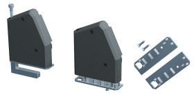 DESK1 płytka montażowa do zakończeń bocznych listw (2 sztuki) Bachmann 930.1